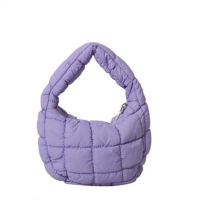 Solid Color Cloud Bag Cute Mini Handbag