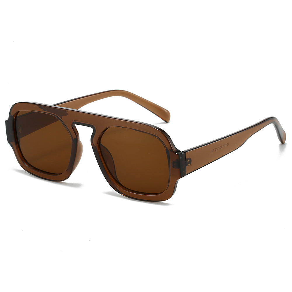 Pilot Sunglasses Stylish Oval Frame UV400 Protection