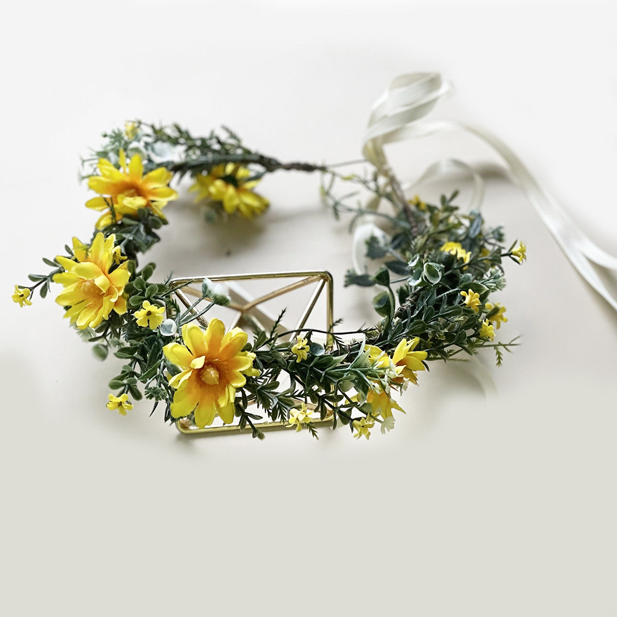 Floral Headband Wedding Hair Accessory for Brides