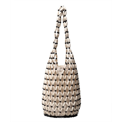Hallow Wooden Bead Handmade Bags