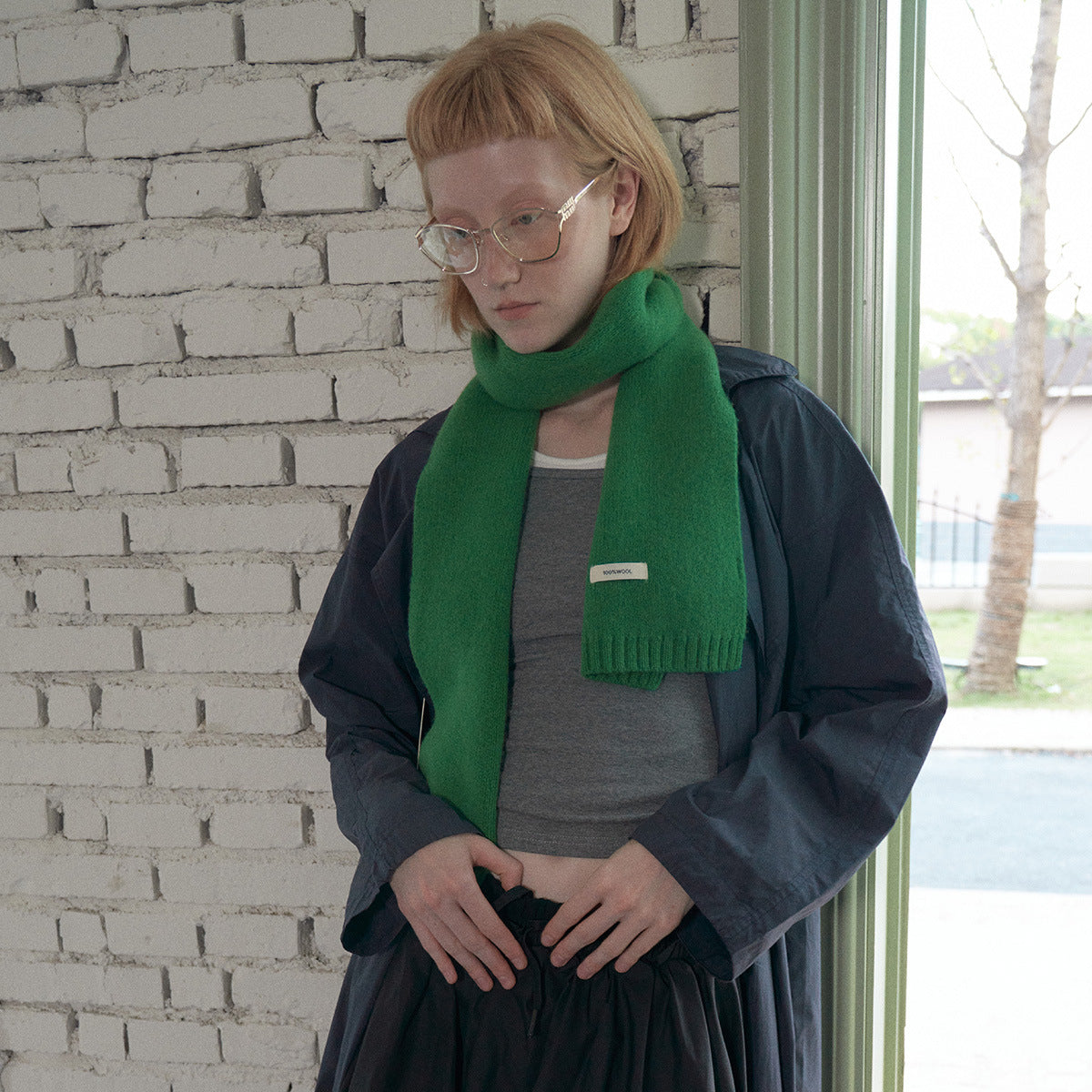 Solid Color 100% Australian Merino Wool Scarf for Women