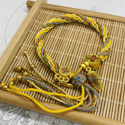 Tibet Hand-Woven Diamond Rope Hand Rope Bracelet Jewelry Gifts