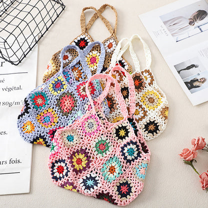 Bohemian Handmade Crochet Bag - Exquisite Handcrafted Handbag