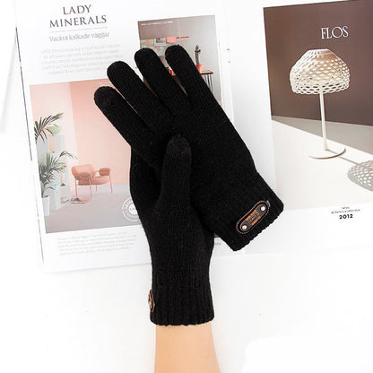 Men's Knit Touchscreen Gloves Stylish Warm Winter Cycling