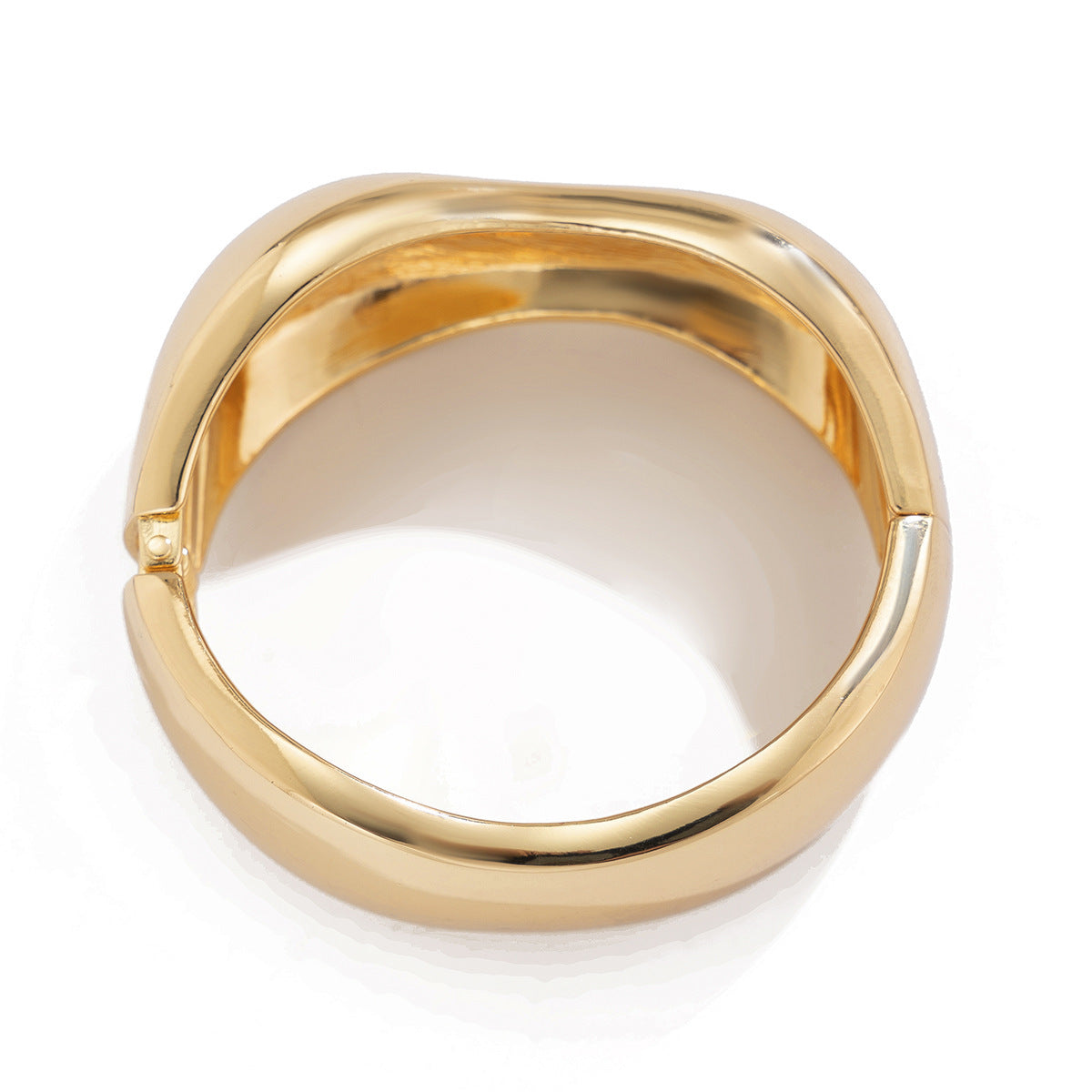 Geometric Metal Cuff Bracelet Bold Design