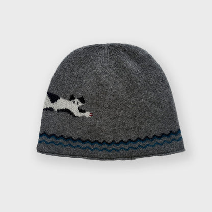 100% Pure Wool Cat Beanie Soft Knit Winter Hat