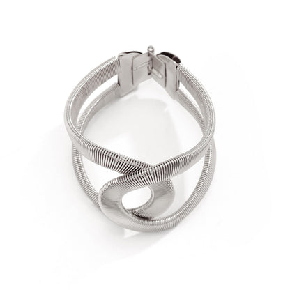 Geometric Cutout Metal Cuff Bracelet Trendy Fashion Jewelry