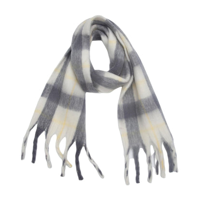 Trendy Winter Tassel Plaid Shawl Soft Scarf
