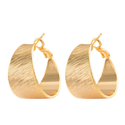 Geometric Hoop Earrings Stylish Minimalist Design With 925 Silver Post