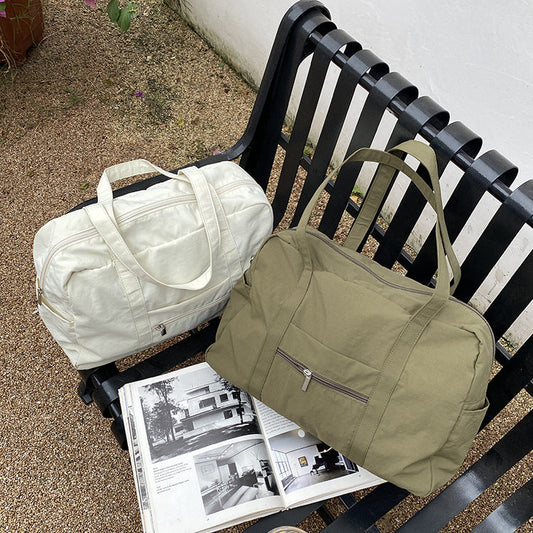 Minimalist Large Capacity Nylon Travel Tote Bag