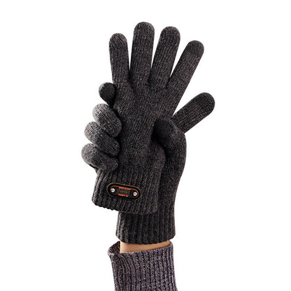 Men's Knit Touchscreen Gloves Stylish Warm Winter Cycling