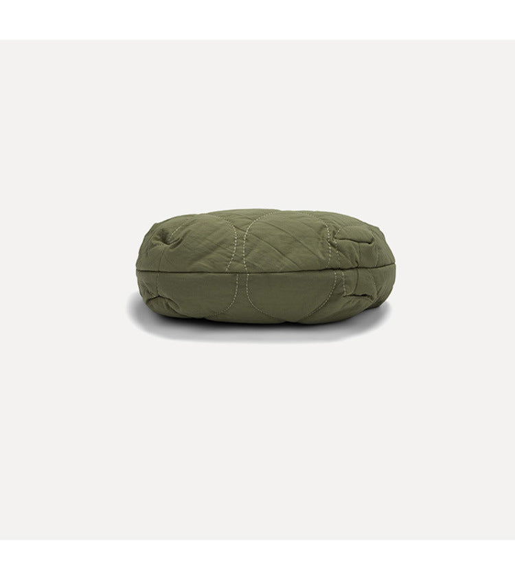 Simple Solod Color Puffer Shoulder Bag