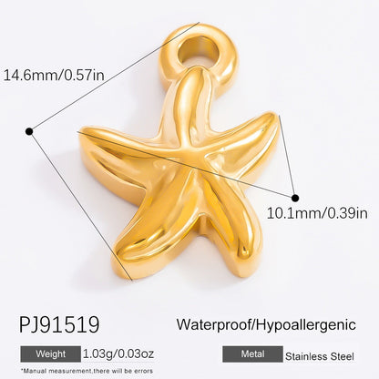 Fashionable DIY Jewelry Pendant Necklace Stainless Steel 18K Gold Plated