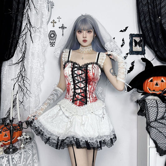 Blood Red Halloween Sexy Cami Top for Women