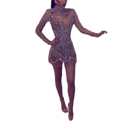 New Elegant Long Sleeve Dress With Chic Design