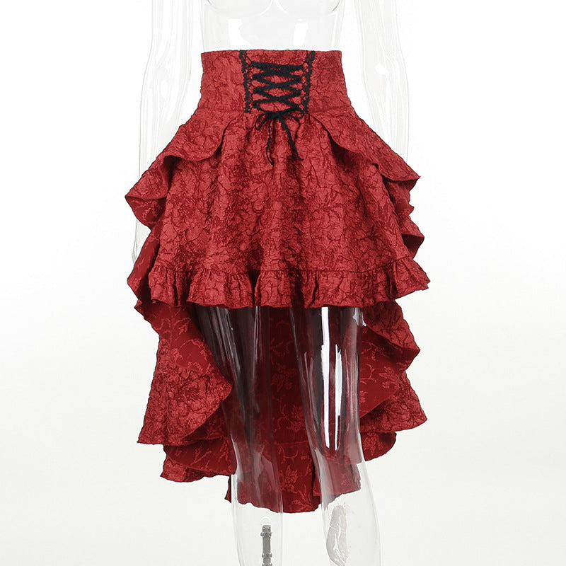 Summer Sexy Color-Blocked Bodycon Skirt High Waist