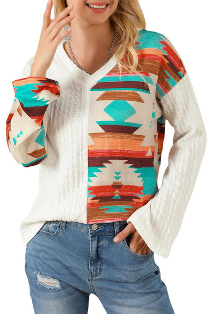 New Knitted T-Shirts For Women Splicing Sweaters And Printing Short-Sleeved Women.