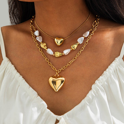 Trendy Ccb Letter Choker Necklace With Handmade Pearl Bow