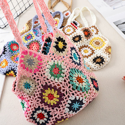 Bohemian Handmade Crochet Bag - Exquisite Handcrafted Handbag