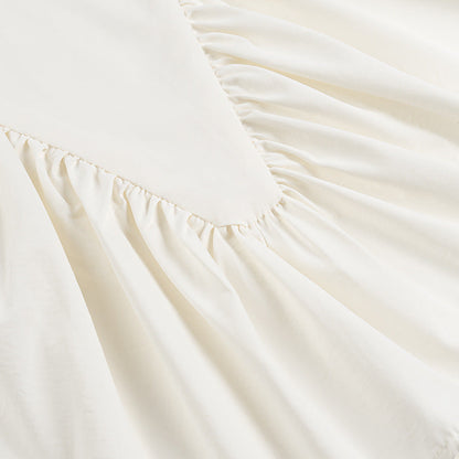 Solid Color Ruched Sleeveless Tank Top