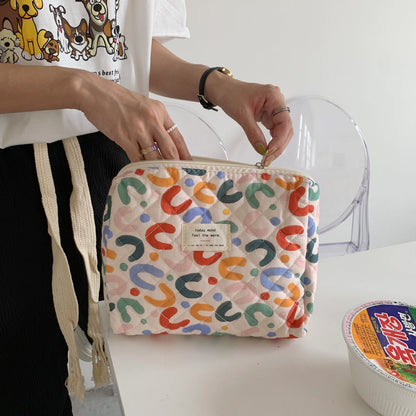 Cosbai - Floral Storage Purse Cosmetic Bag