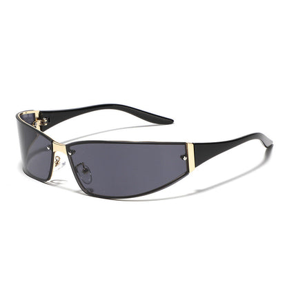 Punk Vintage Leopard Print Sunglasses