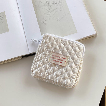 Cute Portable Makeup Bag Zip Pouch Organizer
