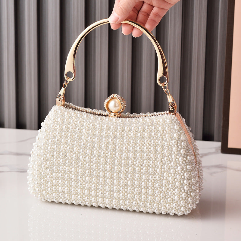 Elegant Pearl Evening Clutch Bag for Parties