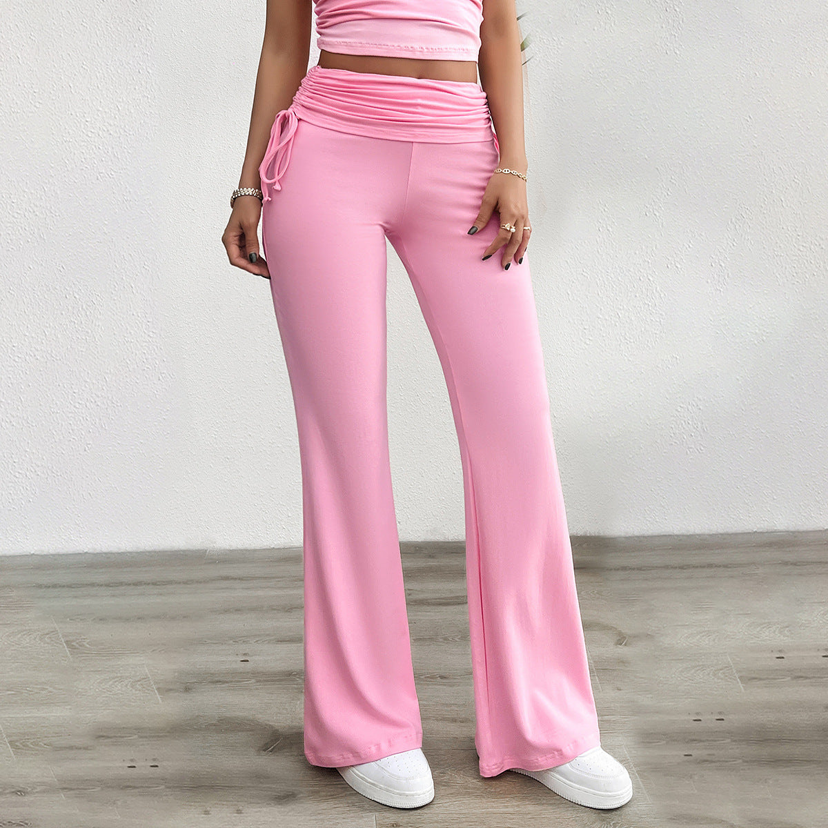 Comfortable Slim Fit Solid Color Trousers
