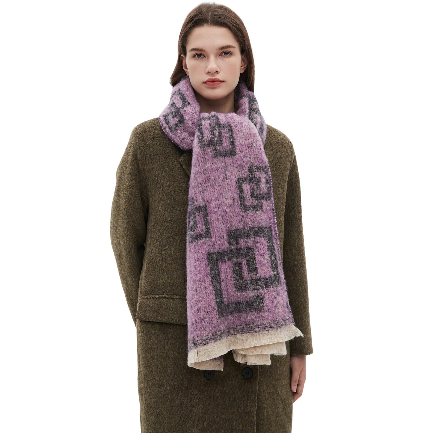 Plaid Vintage Print Scarves