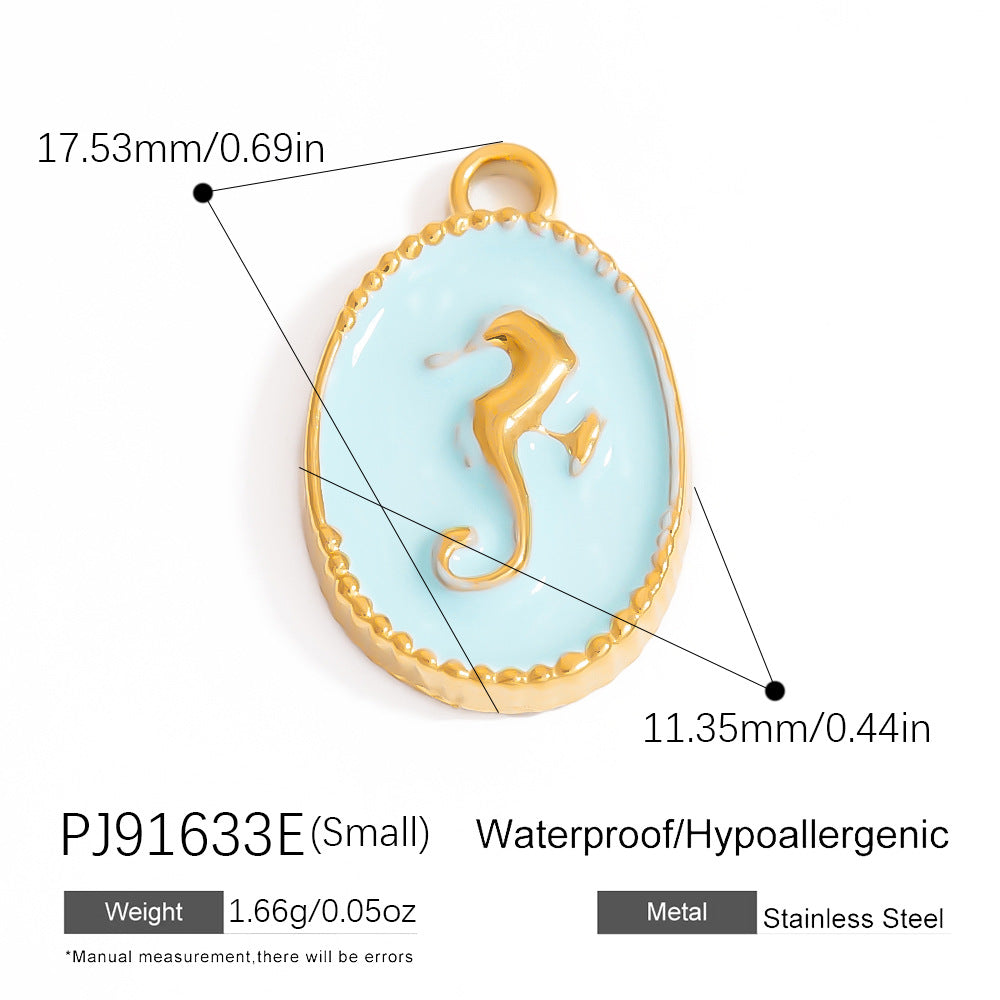 Bohemian Style Stainless Steel Beach Pendant Necklace