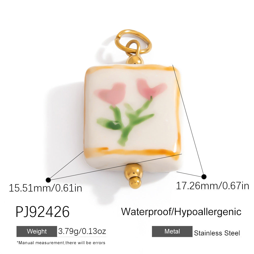 Stylish Floral Stainless Steel Necklace for Women