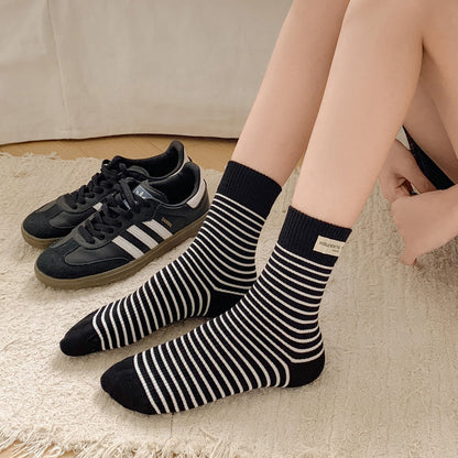 Rufia - Striped Mid-Calf Socks