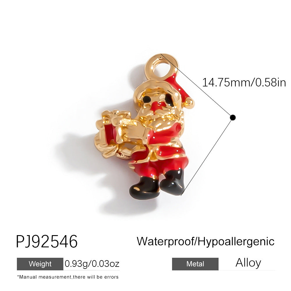 Cute Snowman Bell Pendant DIY Accessories for Festive Crafting