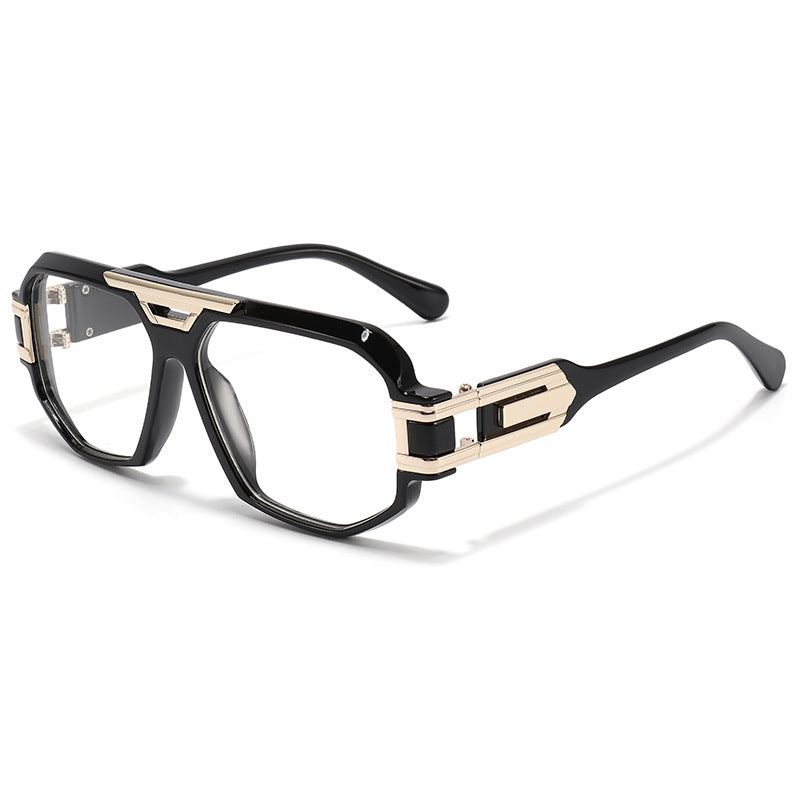 New Polygonal Men's Sunglasses Trendy Retro Style UV400 Protection