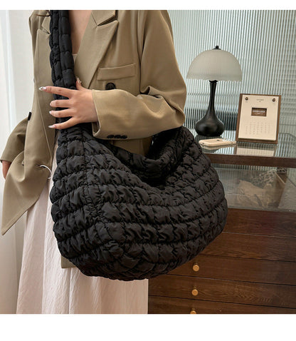 Chic Cloud Shoulder Bag Stylish Large Capacity Nylon Tote