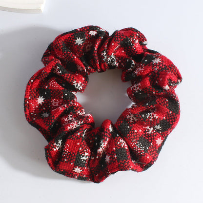 Christmas Snowflake Elastic Knit Hair Tie