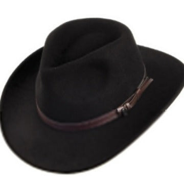 Stylish Wool Fedora Hats with Decorative Bands for Men
