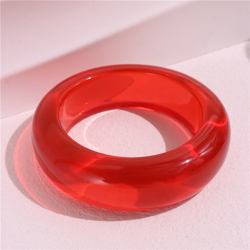 Round MarblingÂ Patterns Single Bracelets