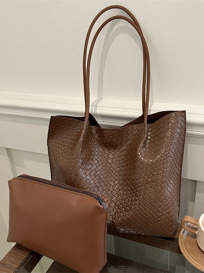 Fashionable Two-Piece Shoulder Bag Set Stylish Tote Bag for Women