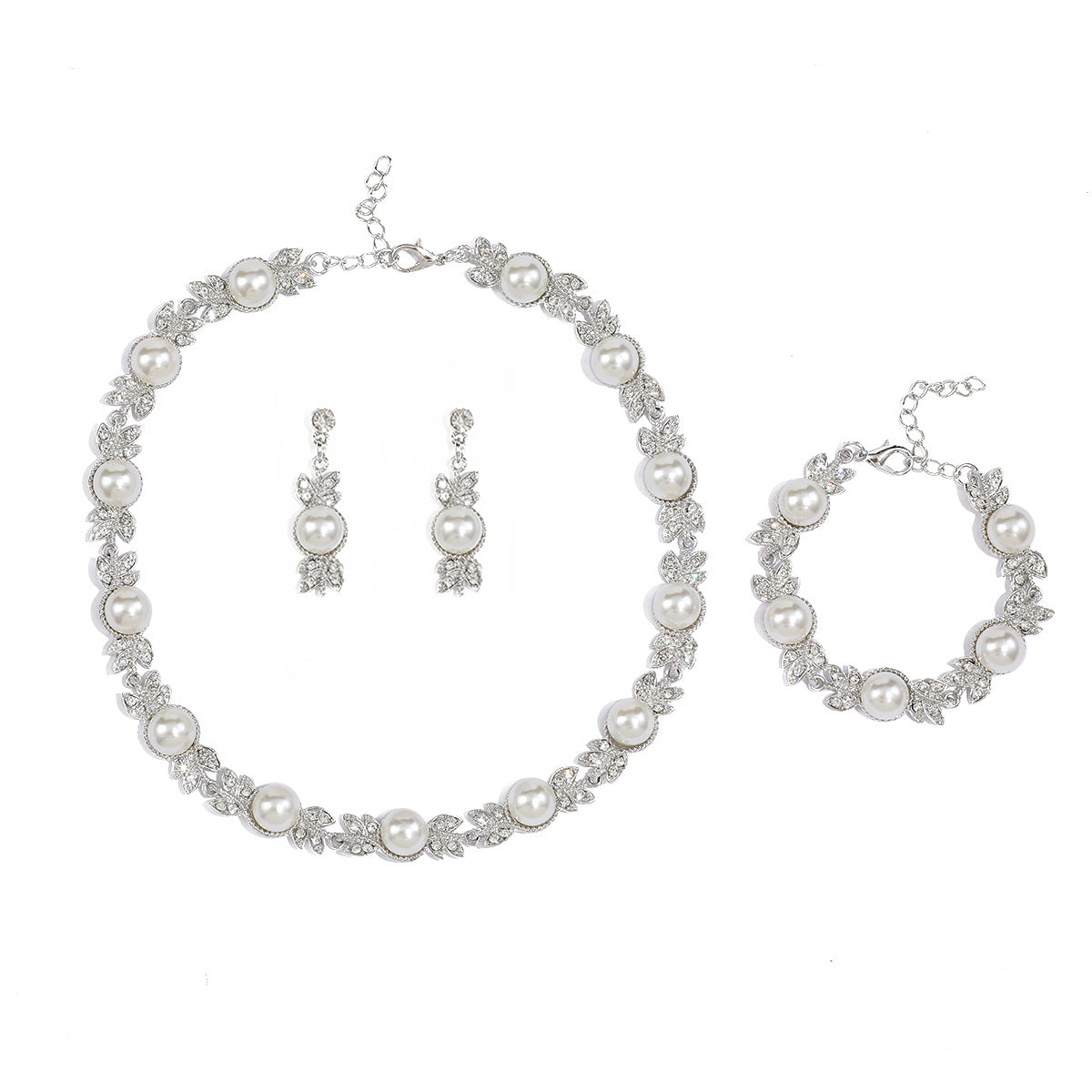 Trendy Retro Pearl Necklace Set for Women