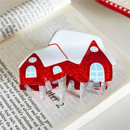 Cute Christmas Tree Geometric Hair Claw