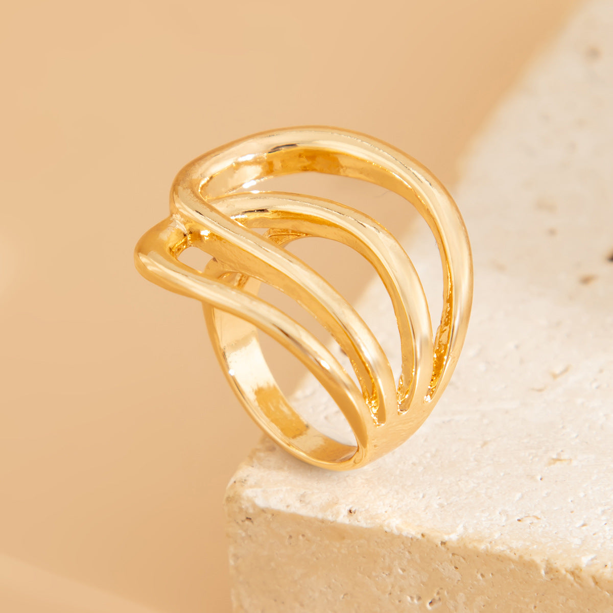 Stylish Wave Pattern Alloy Bracelet Set