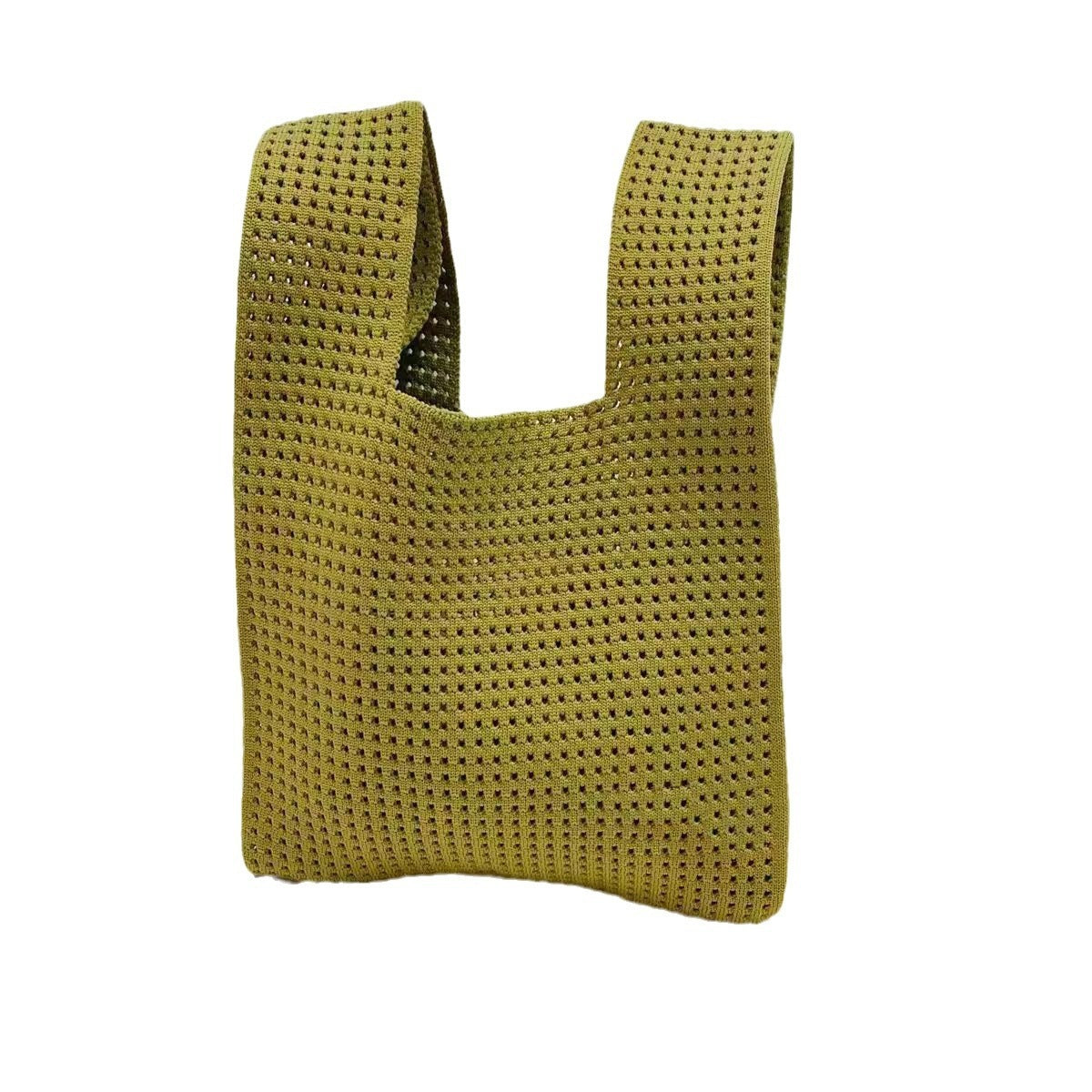 Chic Vintage Hollow Knit Tote Bag for Women