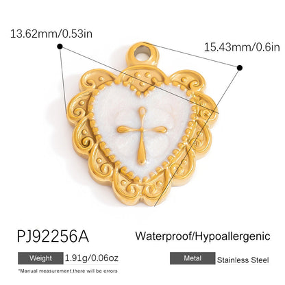 DIY Stainless Steel Shell Pendant Jewelry Trendy Fashion Necklace Bracelet Earrings