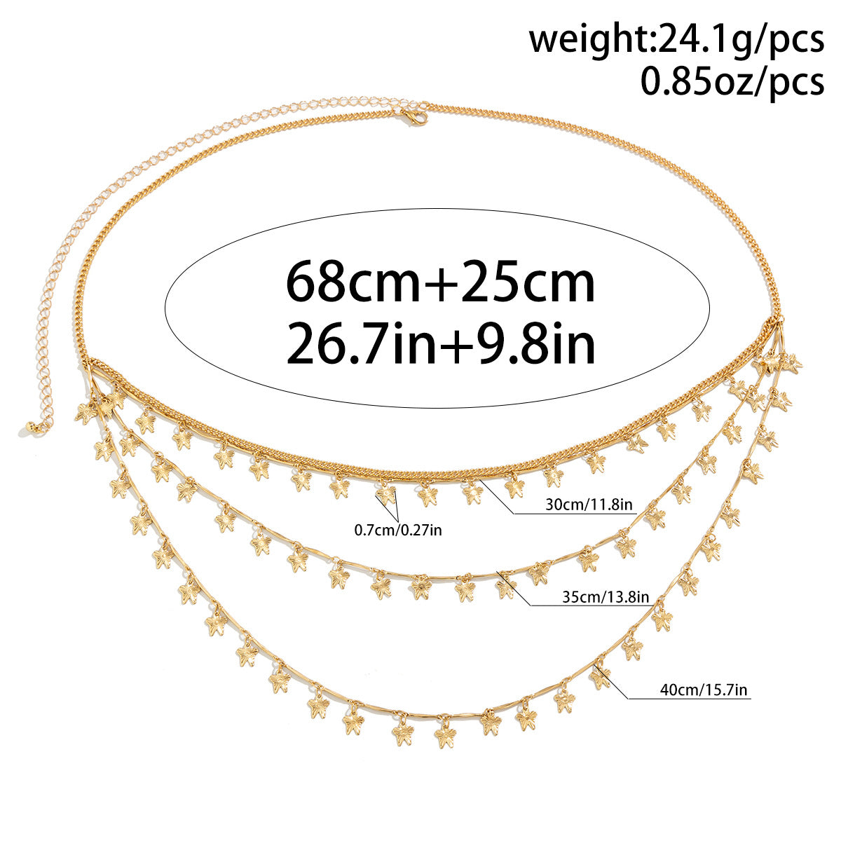 Sexy Star Peral Butterfly Chain
