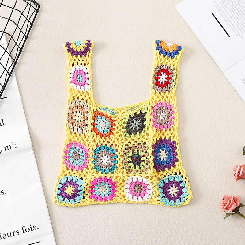 Vintage Handmade Crochet Bag - Exquisite Handcrafted Handbag