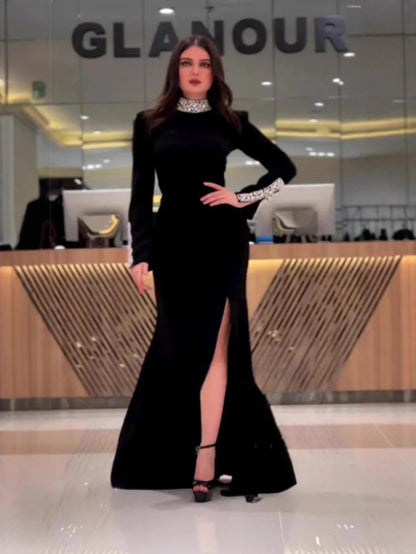 Elegant Lace Long Sleeve Mermaid Dress For Women