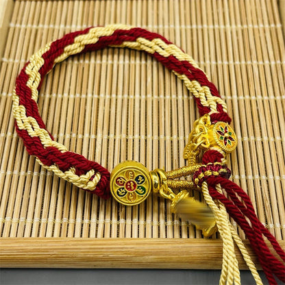 Tibet Hand-Woven Diamond Rope Hand Rope Bracelet Jewelry Gifts