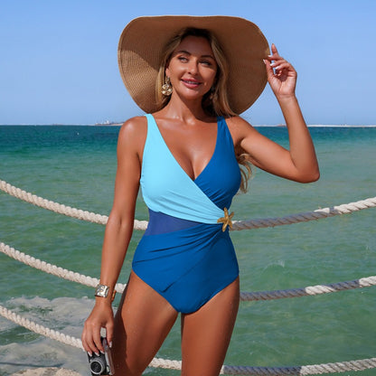 Women’S One-Piece Swimsuit With Mesh Detail